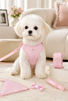 Ensemble de harnais réglable anti-traction pour chien, gilet respirant pour animaux de compagnie avec laisse à libération rapide pour chiens de petite, moyenne et grande taille OEM ODM