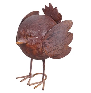 Adorno de Metal con Forma de Pájaro Oxidado, Estilo Art Deco, Multifuncional, para Decoración de Cercas, Árboles y Jardines - Product Image 2