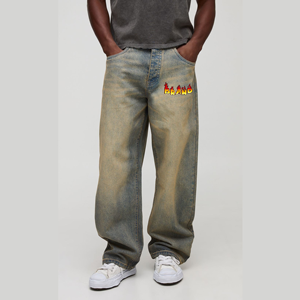 Pantalones Vaqueros Clásicos Modernos para Hombre, Ricos en Algodón, Elásticos, Tela de Primera Calidad, Pantalones Vaqueros Resistentes para Hombre, Estilo Trabajo - Product Image 1