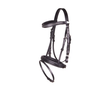 La bride a une belle bande de front légèrement incurvée avec de petits strass - Product Image 5