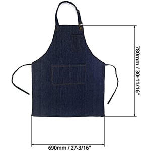 2025 Adjustable Neutral-Style Cotton Denim Apron Safety-<b>Feature</b> for <b>Gardening</b> Painting for Men's Made by Denmark - Product Image 6