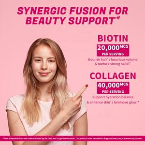 OEM/ODM Biotina Liquida e Collagene 60.000 <span class=keywords><strong>Mcg</strong></span> - Vitamine per il Supporto della Crescita dei Capelli - Gocce Extra Forti per Donne e Uomini - Product Image 4