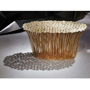 Meubles de salon de style rond moderne pieds en métal argenté Table d'appoint en métal moderne - Product Image 6