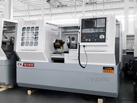 Torno CNC Horizontal CK6140 de Bancada Plana con Control GSK, Centro de Torneado CNC de Servicio Mediano para Procesamiento de Metales