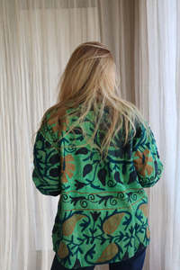 Chaqueta Bomber Suzani de Algodón Bordada a Mano, Atractiva, para Mujer, Primavera/Invierno, Estilo Bohemio Gitano, Color Rosa, 2025 - Product Image 6