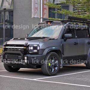 Nouveaux accessoires extérieurs pour voiture, pare-chocs en alliage d'aluminium ABS pour Jetour <span class=keywords><strong>T2</strong></span>, barre de protection, calandre, capot moteur, boîte latérale, porte-bagages de toit - Product Image 1