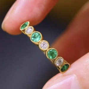 Diamond <b>Emerald</b> Cut 925 Sterling <b>Silver</b> or Gold Plated <b>Emerald</b> Handmade <b>Ring</b> for Women Indian Weddings Wholesale Jewelry - Product Image 3
