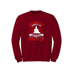 Sudadera de mezcla de algodón Estilo informal Temas de Buda Imprimir 12 opciones de color 260-280 GSM Colocación de diseño personalizable para invierno - Product Image 1