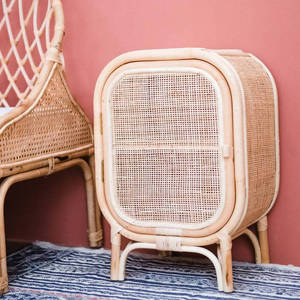 Enfants Chevet Tables Rotin Table De Chevet pour Enfants Chambre En Gros Naturel Tables De Chevet - Product Image 3