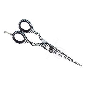 Tijeras Profesionales para Cortar Cabello de Acero Inoxidable con Recubrimiento Zebra, para Diestros, Reutilizables, con Punta Recta - Product Image 5