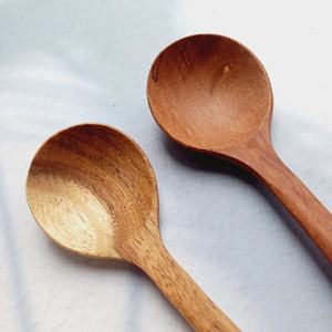 Ustensiles de cuisine cuillères ustensiles en bois Original cuillères à soupe en bois cuillères pour manger hêtre Acacia du Vietnam qualité - Product Image 2