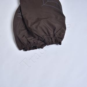 Pantalones holgados de esquí para la nieve para hombre, pantalones de cintura elástica, pantalones informales de lino fino de Color sólido para hombre, pantalones holgados de Hip Hop de calle alta - Product Image 6