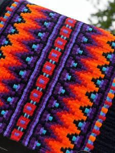 Western Show Horse Saddle Blanket Diseño de Nueva Zelanda Manta de sillín de lana hecha a mano Top Wool Saddle Pad Size - Product Image 4