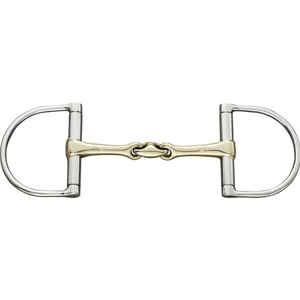 Mors à œil double articulé en forme de D, de qualité vétérinaire, pour l'équitation western, avec embouchure polie et lisse - Product Image 2