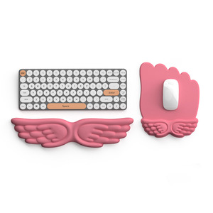 Angel Wings Keyboard Hand Rest Wrist Mouse Pad Wholesale Office alfombra para mouse Memory Foam Wrist Mouse Pad