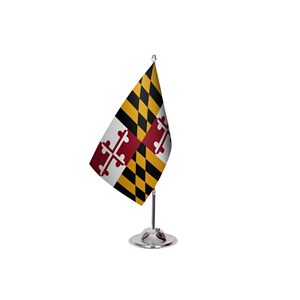Drapeaux de bureau personnalisés du Maryland, imprimés par techniques numériques variées (coton, nylon, soie, aluminium, automobile) - Product Image 3