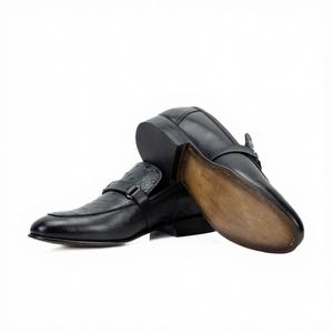 Mocasines de cuero elegantes para hombre, zapatos formales sin cordones, para negocios, oficina, boda, calzado cómodo y elegante - Product Image 1