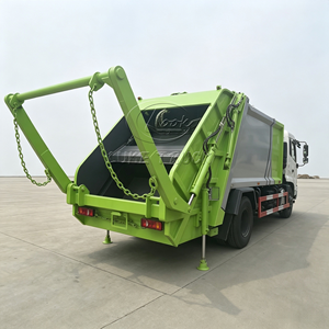 Export Dongfeng 16CBM Compactor Garbage Truck With Swing Arm Bin 4x2 Hydraulic Rear Loading Refuse Compression Truck Euro5 Euro6 - Product Image 3