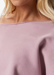 Fait sur mesure 100% coton éponge français poids lourd élégant 2 pièces recadrée col large sweat survêtement hommes femmes imprimé - Product Image 3