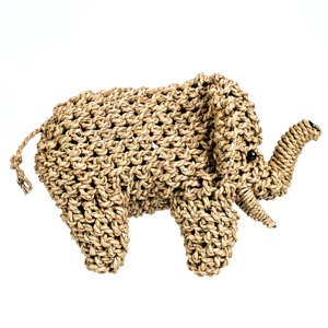 Eléphant en jonc de mer tissé à la main fabriqué au Vietnam matériau écologique utilisé pour la décoration de la maison ornements en gros - Product Image 2