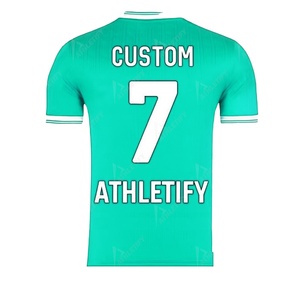 Maillot de football pour hommes, coupe personnalisée avec nom et numéro personnalisés, idéal pour les équipes sportives et les vêtements décontractés, respirant et durable. - Product Image 1