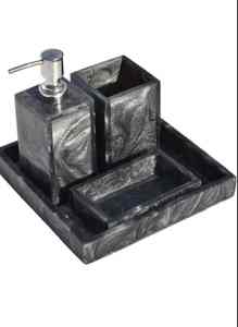 Juego de Accesorios de Baño de Resina de Diseño Moderno, Pintado a Mano, Ecológico, de Alta Calidad, con 6 Piezas, para Decoración del Hogar - Product Image 4