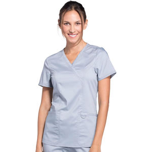 Logo personnalisé unisexe col en V haut pantalon de jogging chirurgical tissu extensible respirant ensemble de gommage pour infirmière médicale uniformes d'hôpital - Product Image 1