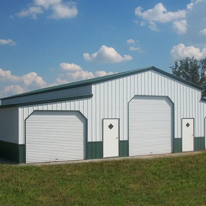 פלדה קלה מגולוונת מבנה פלדה סדנת מחסן מנוף גדול מכונת מנוף גבוהה מוסך רוח גבוהה - Product Image 2