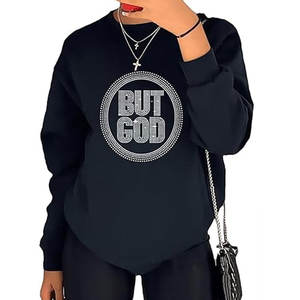 Nouveau design de sweat à capuche avec fermeture éclair complète avec strass ensemble sweat-shirt et pantalon de survêtement décontracté Stree Wear pour femmes - Product Image 6