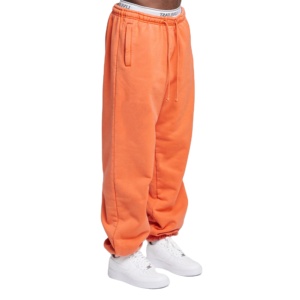 Latest Baggy <b>Trousers</b> for Men Washed 100% Cotton Pants & <b>Trousers</b> Flared Straight Pants Men Stacked Wide Leg Sweatpants - Product Image 1