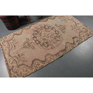 Alfombra de lana Vintage Beige Marrón Técnica Kilim hecha a mano Área grande Rectángulo de 9x12 para entrada Pasillo Sala de estar 3,9X6,8 pies - Product Image 2