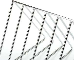 Acier inoxydable voler Triangle forme bureau organisateur fichier Rack livre Triangle fichier diviseur bureau bureau fournitures décor - Product Image 6