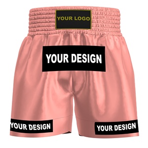 กางเกงชกมวย MMA คุณภาพสูง พิมพ์โลโก้ตามสั่ง สำหรับผู้ชาย แบบคลับ  วัสดุหนัง - Product Image 1