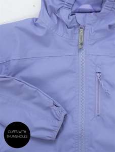 Chaqueta de lluvia de PU para niños, impermeable, de poliuretano, a prueba de viento, con cuello levantado y cierre de cremallera - Product Image 3