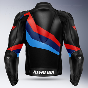 Chaqueta de Motociclista de Cuero Perforado para Hombre, Marca BM, de Piel de Vaca/Canguro, para Motociclismo/Conducción, Homologada por la CE, Todas las Tallas y Colores - Product Image 2