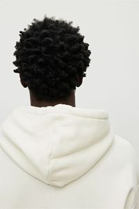 Sweat à capuche ample et décontracté avec cordon de serrage pour homme, veste doublée en jersey mélangé de coton XL, manches longues, coupe kangourou diagonale d'hiver - Product Image 3