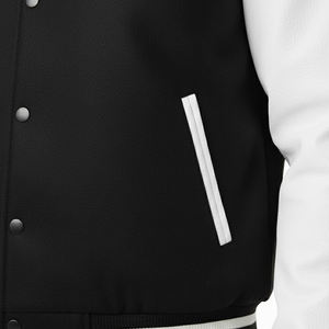 Veste d'hiver universitaire pour homme de la meilleure qualité avec logo personnalisé sur le devant, couleur et design personnalisés - Coupe-vent et respirante, nouvelle arrivée 2025 - Product Image 4