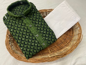 パジャマインドのサプライヤーとのホット販売結婚披露宴カジュアルウェアレーヨンデザインレプトンメンズトラディショナル & ヘビークルタ - Product Image 5