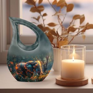 Elefante Metal Urna para Cenizas Mujeres Cremación Urnas para Cenizas Humanas Mini Urnas Adulto Hombre Pequeño para Cenizas Humanas Tamaño Personalizado - Product Image 3