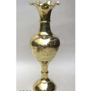 High Quality Brass Flower <b>Vases</b> 14" Inch Home Decorative Brass Metal Flower <b>Vase</b> Manufacturer Exporters of Flower <b>Vases</b> - Product Image 3