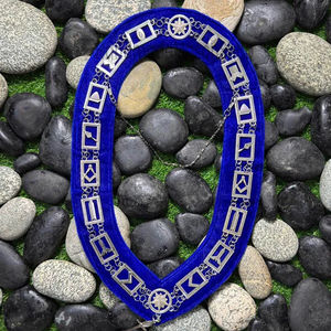 Tablier maçonnique cérémoniel avec épingle de sûreté, broderie à la main légère, prix d'usine, insignes maçonniques Pakistan - Product Image 1