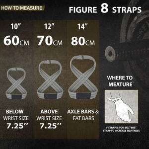 Custom Logo Non <b>Slip</b> Adjustable Figure 8 Weight Lifting Straps for Gym Powerlifting Heavy Duty Wrist Straps for Men & <b>Women</b> - Product Image 3