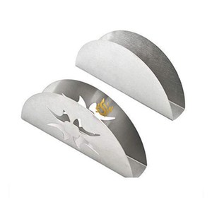 Ensemble de 2 ustensiles de table de décoration porte-serviettes métallique vaisselle à la maison support de stockage de mouchoirs du fabricant et des fournitures - Product Image 1
