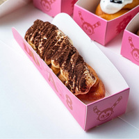 Conception personnalisée Petit plateau à gaufres Mini Mochi Donut Ball Snack Emballage en papier Plateau à gaufres Boîte à bâtonnets