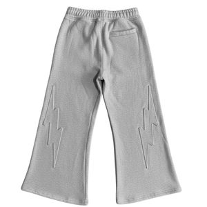 Pantalon de survêtement gris unisexe, coupe large, en coton, pantalon de jogging, taille élastique, vêtements de sport décontractés, coupe ample, style streetwear - Product Image 2