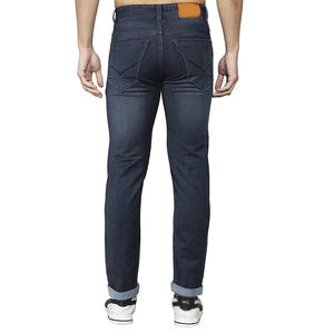 Pantalones Vaqueros de Mezclilla Personalizados para Hombre, de Alta Calidad, a la Moda, de Algodón, Estilo Hip Hop, Clásicos, Azules, Ajustados, Largos y de Cintura Alta - Product Image 4