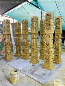 Jodha Akbar mandap ออกแบบโดย DST exports ติดตั้งง่ายการออกแบบที่สวยงามงานแต่งงานแบบดั้งเดิมของอินเดีย Mandap USA - Product Image 3