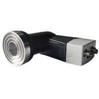 LNB de Banda Ku Premium Quattro Prime Focus, Convertidor de Bajo Ruido y Alta Estabilidad para Cabecera de TV Satelital o Sistemas Multi-Switch