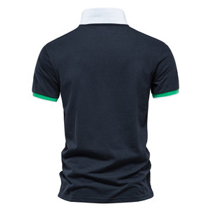 Camisetas de Golf de Manga Corta con Estampados Personalizados por Sublimación, Tejido Antiarrugas, Spandex/Algodón, para Hombre - Product Image 5