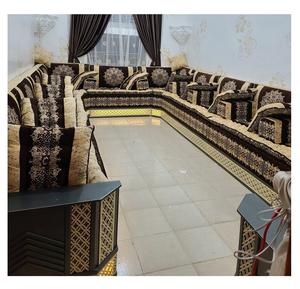 Sofá estilo Majlis árabe, diseño clásico, elegante conjunto para sala de estar, asientos de esquina de lujo, diseño que ahorra espacio - Product Image 1
